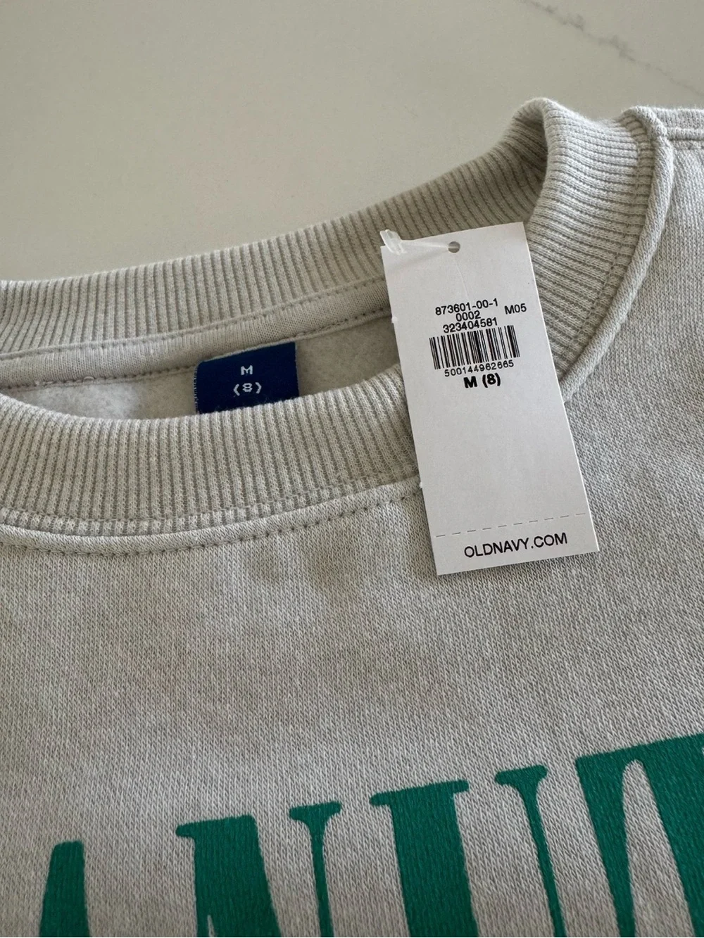 Girls’ Oversized Snoopy Sweatshirt Size 8 NWT